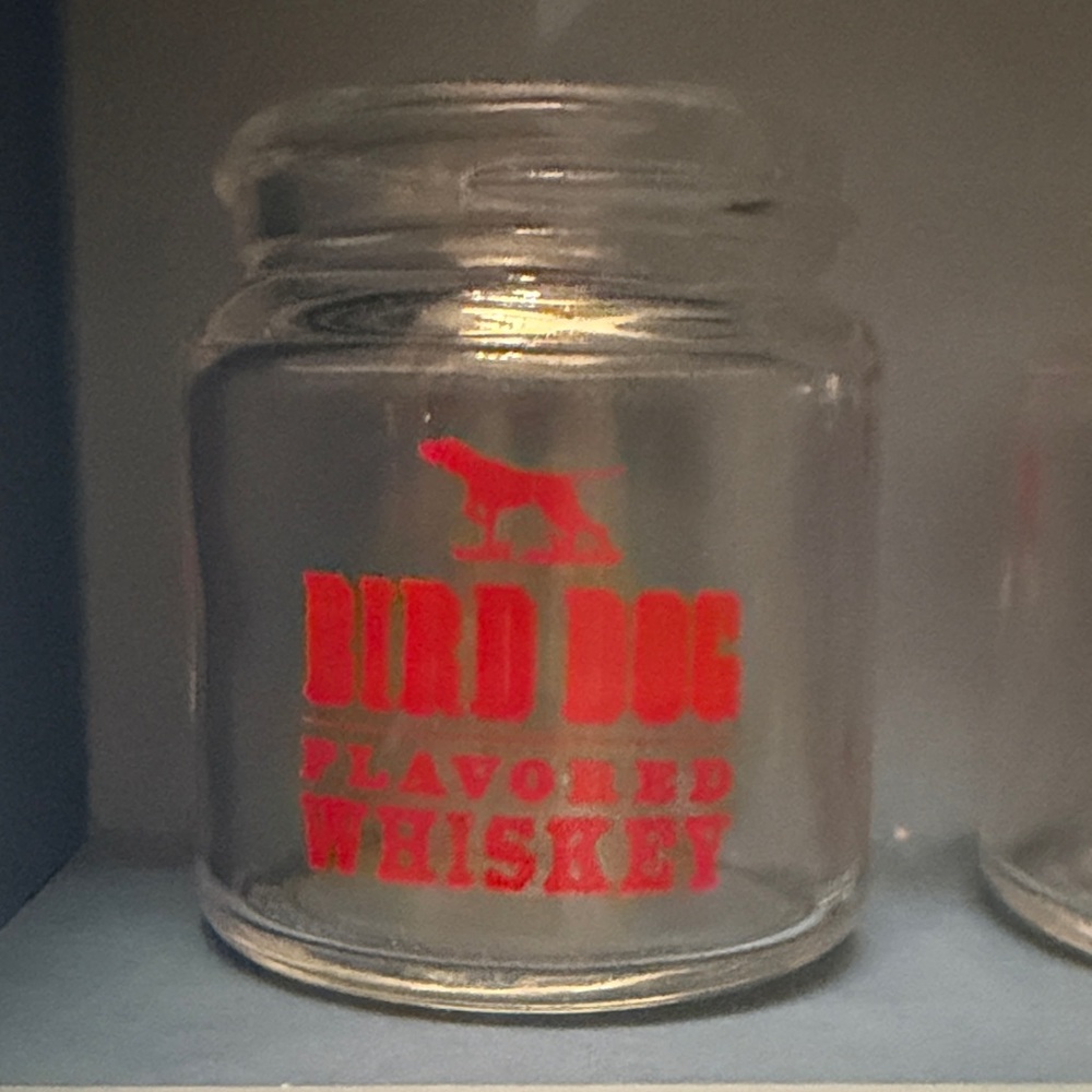 Bird Dog Flavored Whiskey Mini Glass Jars Set of 4